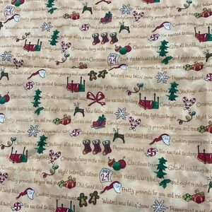 Festive Holiday Fabric with Christmas Patterns